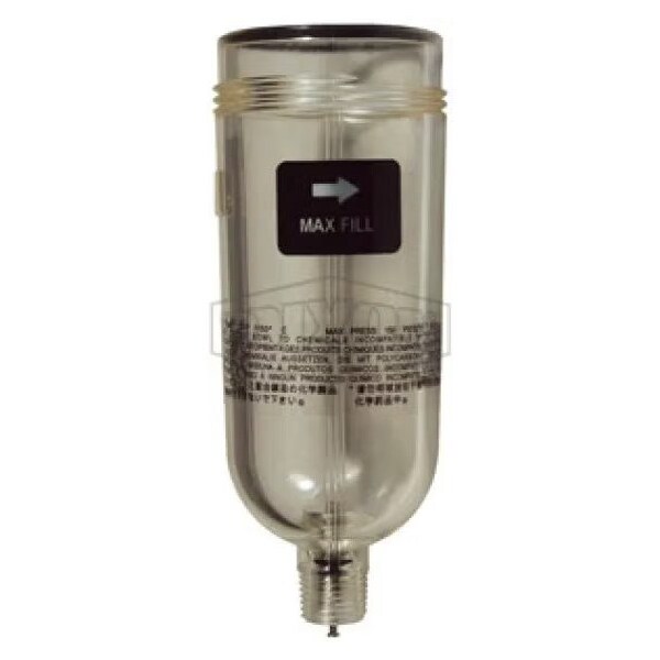 Dixon Bowl with Manual Drain, For Use with L07 Lubricator, Polycarbonate 3646-54 - main