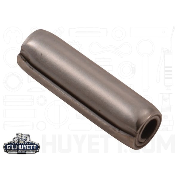 Huyett Coiled Spring Pin, Standard Duty, Passivated 302/304 Stainless Steel, 6 mm Dia x 20 mm Length SPCM3P-060-020 - main