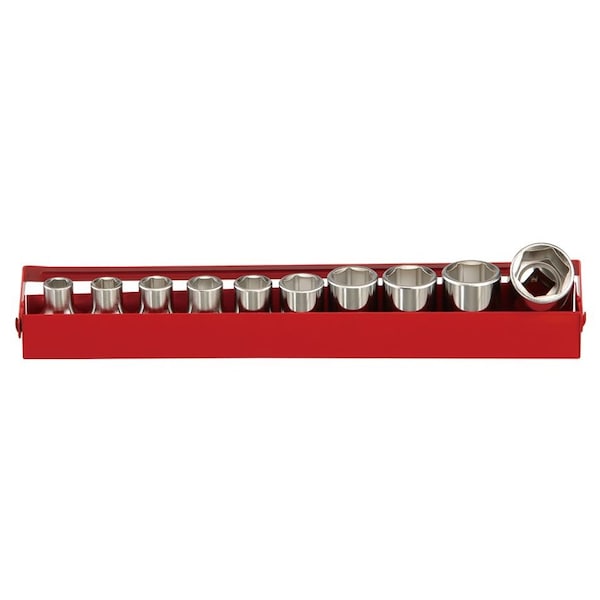 Genius Tools 10PC 1/2in Dr. Metric Hand Socket Set GS-410RM - main