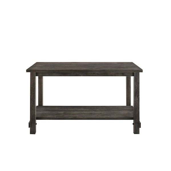 Homeroots 60" Gray Wood Dining Table 631275 - main