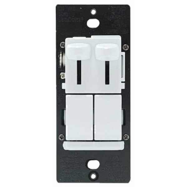 Legrand LS TradeMaster Series Preset Dimmer with De-Hummer Fan Control, 1-Pole, 1.6 A, 120 VAC LSCLDC163PWCCV4 - main