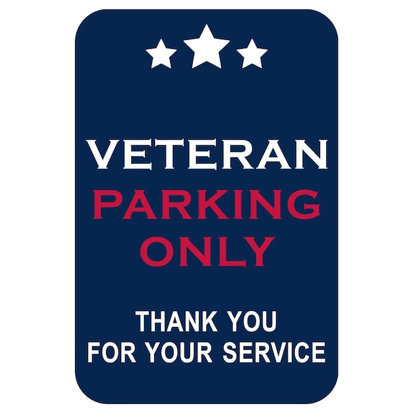 Sign Solutions Usa Parking Sign, 12 in W, Aluminum Sign, White DCS06DWT1218CUS00209 - main