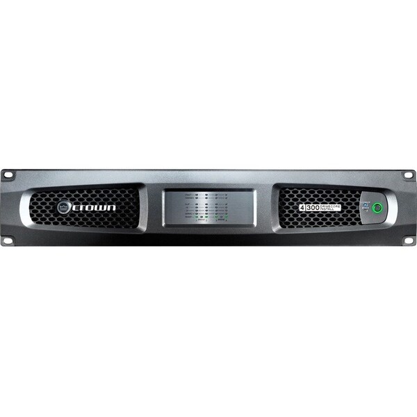 Harman Professional Solutions Crown DriveCore Install 4, 300 Amplifier - 1200 W RMS - 4 Channel - Black - 20 Hz to 20 kHz - 650 W DCI4X300UUSFX - main