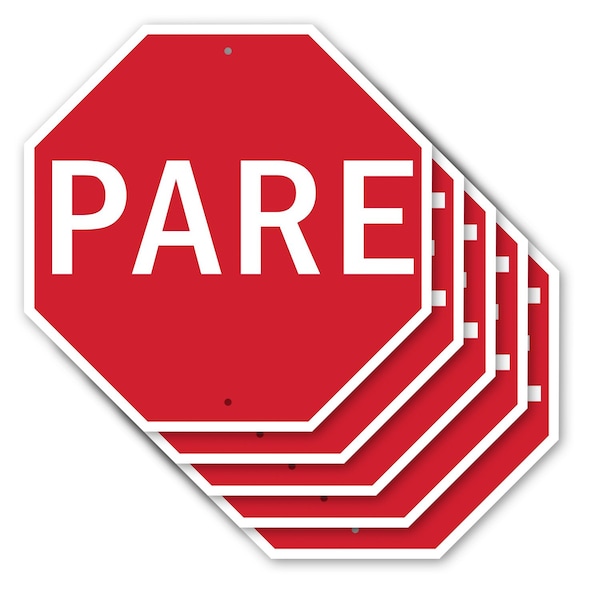 Signmission Pare, 10 inch X 10 inch, Aluminum Metal Signs, 5PK OC-A-5Pack-10-204 - main
