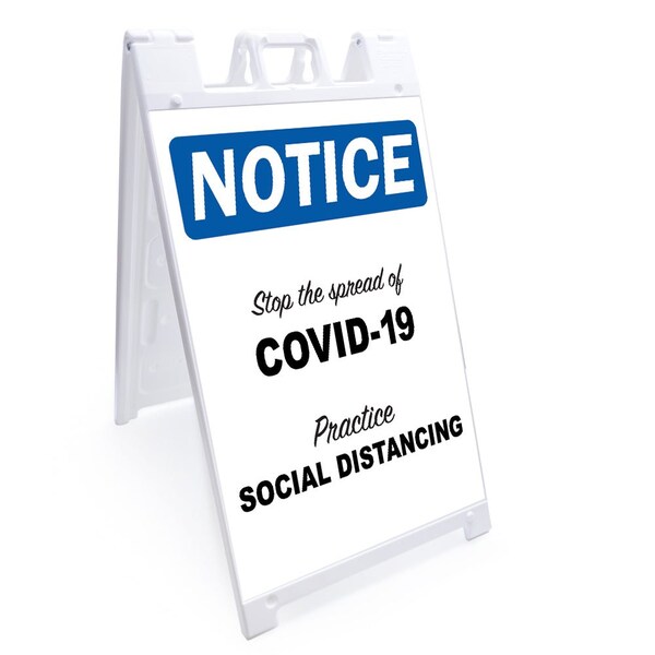Signmission Stop The Spread Of Covid-19, 10 Inch X 7 Inch, Decal OS-NS-D-710-25598 - main