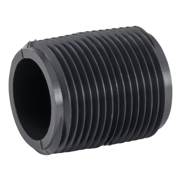Zoro Select PVC NIPPLE, Gray, PVC 405-001 - main