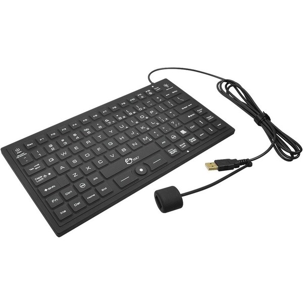 Siig INDUSTRIAL/MEDICAL GRADE WASHABLE BACKLIT KEYBOARD WITH INTEGRATED POINTING DEVI JK-US0911-S1 - main