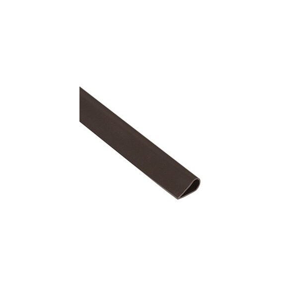 National Guard Products 17ft Self-Adhesive Silicone Bulb Fire and Smoke Seal, 1/4 H x 1/2in W, Brown 5050B 17FT - main