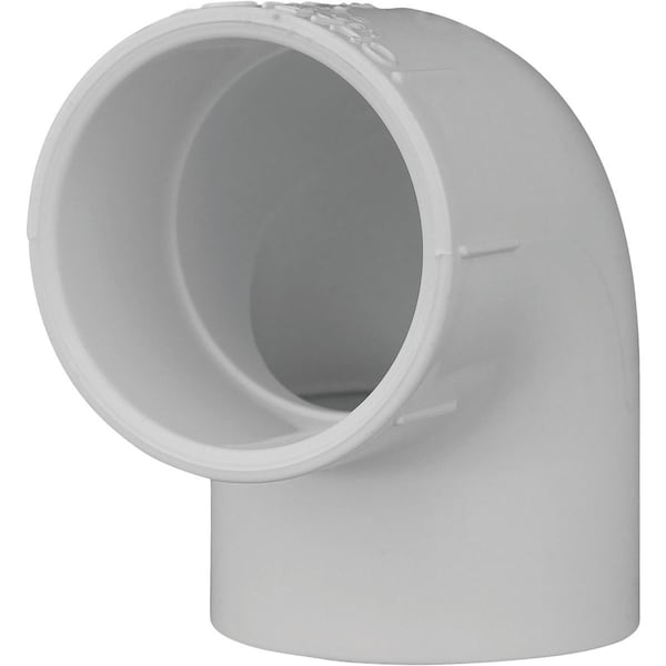 Charlotte Pipe And Foundry 1-1/2'' Slip x Slip Schedule 40 90 Deg. PVC Elbow, 1/4 Bend PVC 02300 1400HA - main
