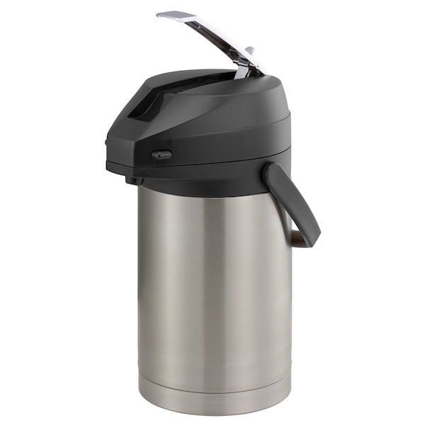 Service Ideas Color Me SVAC, Vacuum Insulated Airpot, Stainless Vacuum, 2.5 Liter, Brushed CTAL25BL - main