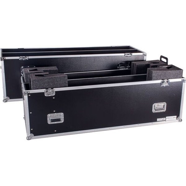 Deejay Led Fly Drive Case For Two 70-inch LED or Plasma Displays with Caster Board TBH2LED70WHEELS - main
