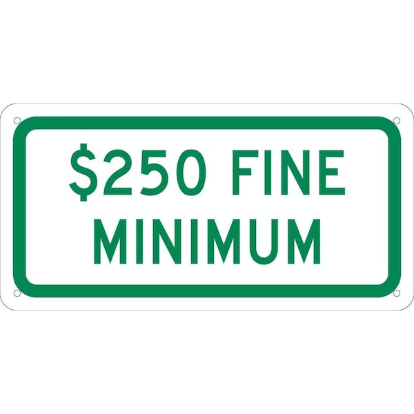 Nmc State Handicapped Parking Plaque $250 Fine Minimum, TMAS16G TMAS16G - main