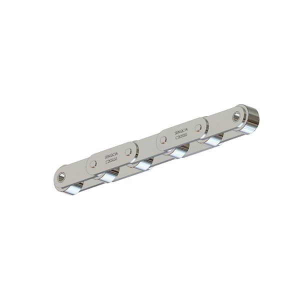 Senqcia C2052SSRB Conveyor Series Double Pitch Riv Lg, 10 ft OAL, 1.25P, .75 Dia x 3/8 W, 304SS S-C2052SSRB - main