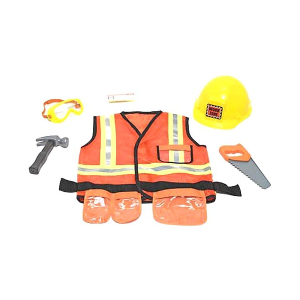 Melissa & Doug Construction Worker Role Play Costume Set 4837 - main