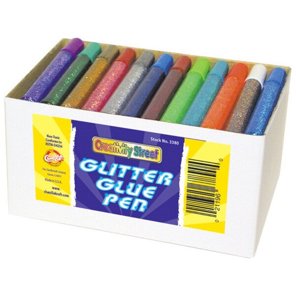 Chenille Kraft Glitter Glue Pens Classpack, 12 Color Set, 72 Pcs/Set 338000 - main