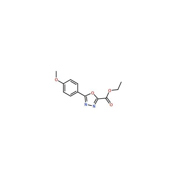 Ak Scientific Ethyl 5-(4-methoxyphenyl)-1, 3, 4-oxadiazole-2-carboxylate (10g), CAS 99367-44-9 Z5425-10g - main