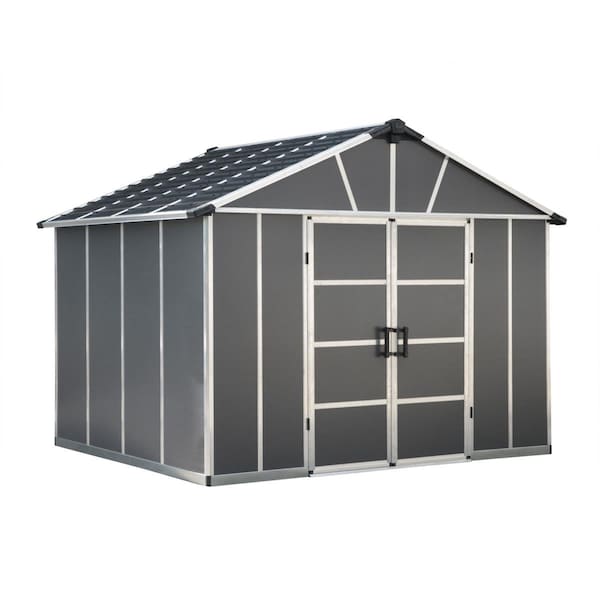 Palram Canopia 11 x 9 ft. Yukon Storage Shed Gray HG9909SGY - main