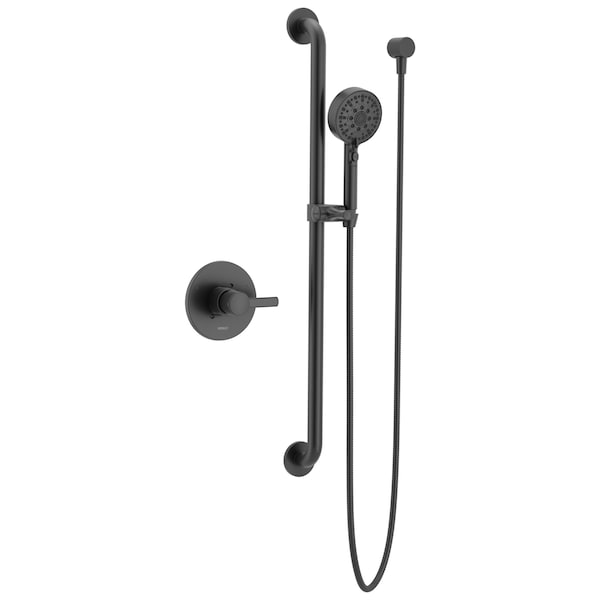 Peerless Precept ADA Valve Only with Hand Shower Matte Black PTT24347-BL - main