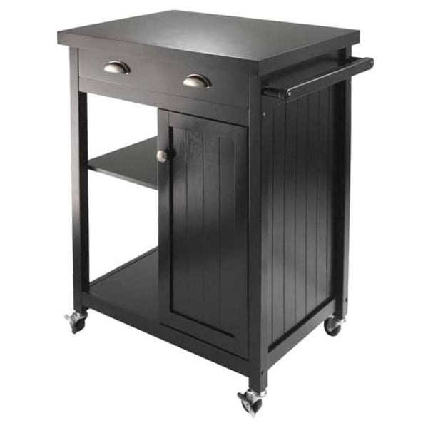 Winsome Trading 20727 Timber Kitchen Cart with Wainscot panel 20727 - main