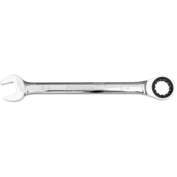 Performance Tool 3/4 in. Ratcheting Wrench, Chrome Vanadium, 100 Tooth W30258 - main