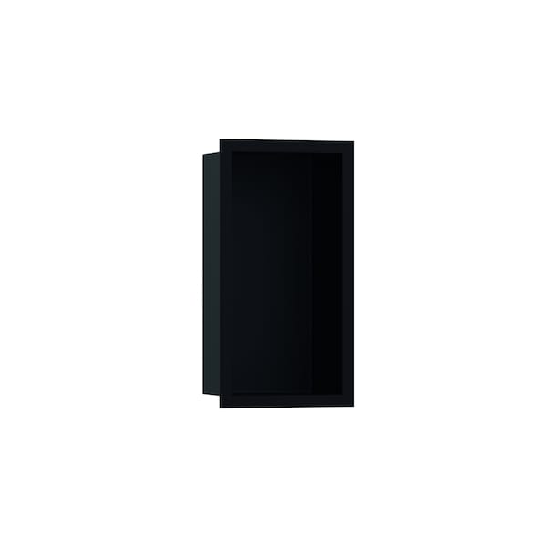 Hansgrohe XtraStoris Individual Wall Niche Matte Black with Design Frame 12"x 6"x 4" in Matte Black 56095670 - main