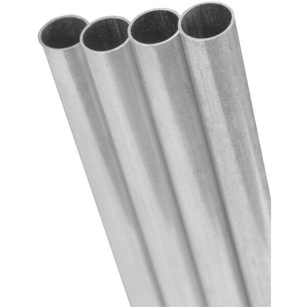 K&S Precision Metals Tube, 0128 in ID x 0156 in OD Dia, 12 in L, Aluminum 8103 - main