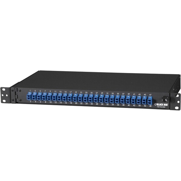 Black Box Rackmount Fiber Panel, 1U, Loaded w/ ( JPM385A - main