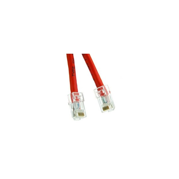 Cable Wholesale Cat6 Red Copper Ethernet Patch Cable, Bootless, POE Compliant, 3 foot 10X8-17103 - main