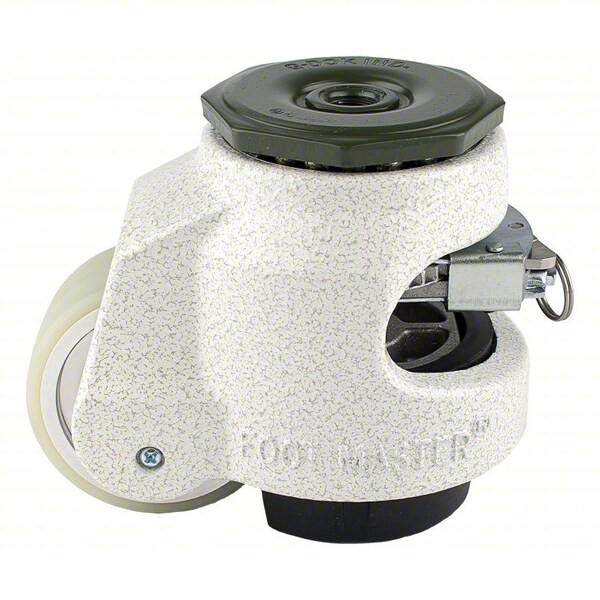 Foot Master Leveling Caster, Alum, Swivel, M12 GDR-80SBLK1/2UW - main