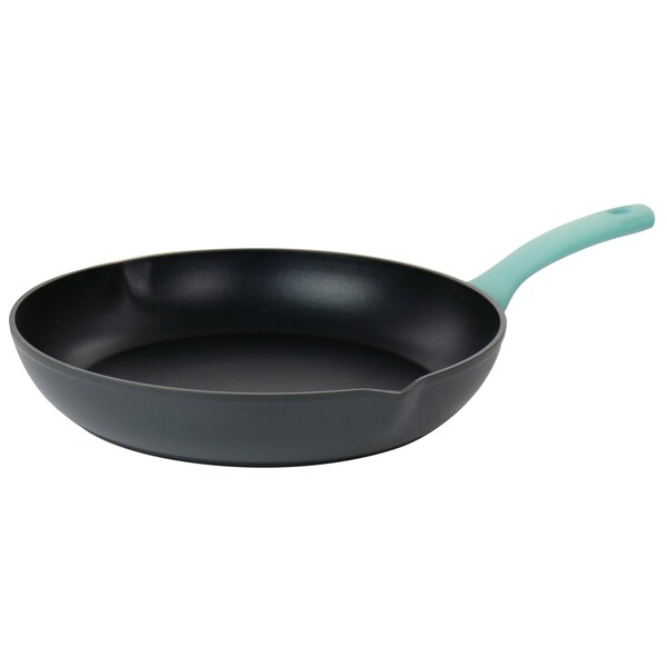 Oster Rigby 9.5 Inch Aluminum Nonstick Frying Pan in Blue with Pouring Spouts 127539.01 - main