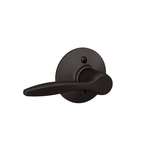 Schlage Residential Left Hand Delfayo Lever Half Dummy Aged Bronze Finish F170DEL716LH - main