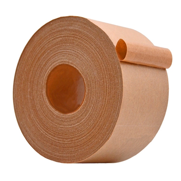 Wod Tape Reinforced Water Activated Kraft Tape Brown Gummed, 8PK WOD WATWTE-02750-8-375-BR - main