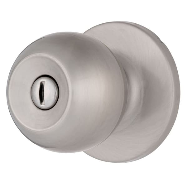 Brinks Raleigh Series Privacy Transitional Ball Knob Round Rose Satin Nickel Finish E2435-119 - main