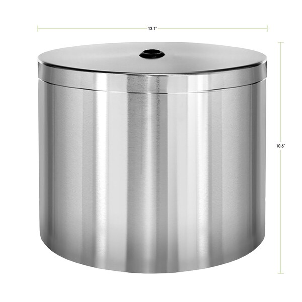 Gritt Commercial Stainless Steel Gym Wipe Dispenser, Wall Mount Wet Wipe Dispenser GRI510-W-NR - main
