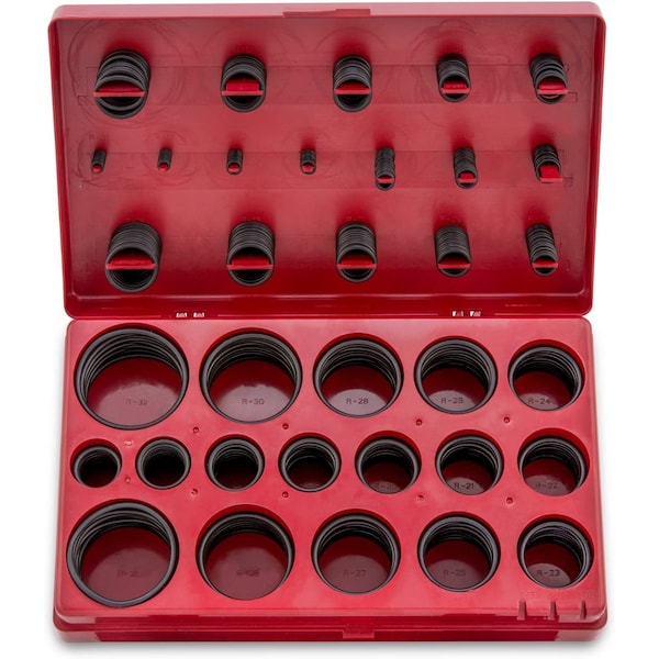 Neiko SAE and Metric Rubber O-Ring Assortment Kit, 407-Pieces 50443A - main