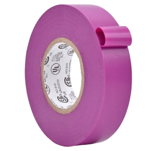 Wod Tape ETC766 General Purpose Electrical Tape Purple UL-CSA listed core: 3/4 in. X 66 ft., 100PK WOD ETC766-00750-100-66-PUR - main