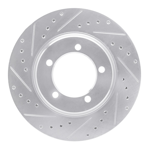 Dynamic Friction Co DFC Brake Rotor - Drilled and Slotted - Silver 631-47030L - main