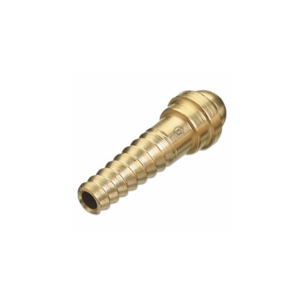 Western Enterprises Spiral Hose Nipple, 200 PSIG, Brass, 1/4 in Hose ID, 1-19/32 in L 312-11 - main