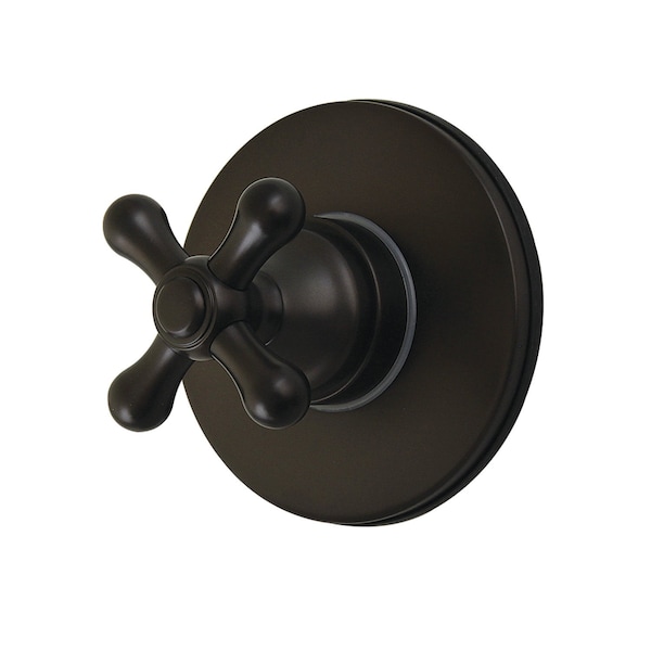 Kingston Brass Single-Handle Six-Way Diverter Valve with Round Trim Kit, Oil Rubbed Bronze KS4035AX - main