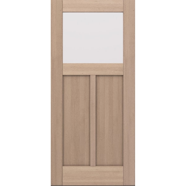 Doornmore CRF-P2G1, 37.75" x 82" ( 36" Door) Left Hand, Mahogany Top View Exterior Door CRF-P2G1-SW-3680_1_LI - main