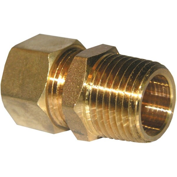 Westlake Pipe & Fittings 5/8'' Cx1/2'' MPT Brass Compression Adapter 17-6859 - main