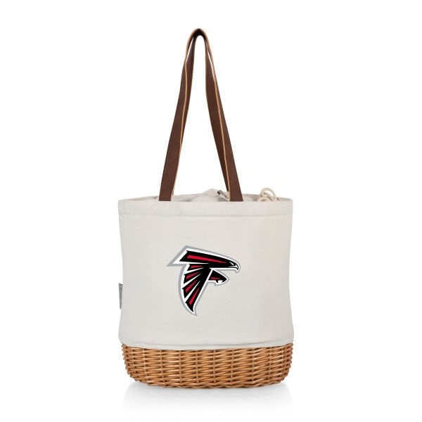 Picnic Time Family Of Brands Atlanta Falcons - Pico Willow and Canvas Lunch Basket, (Natural Canvas) 200-00-187-024-2 - main