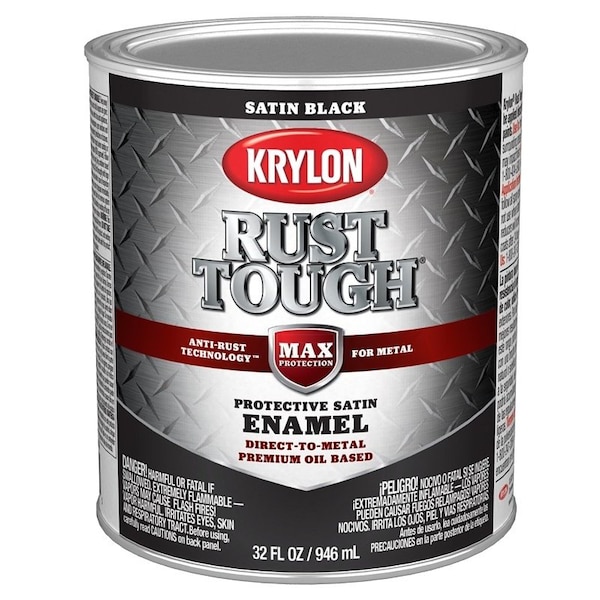 Krylon Black, Satin, Oil, 32 oz K09707008 - main