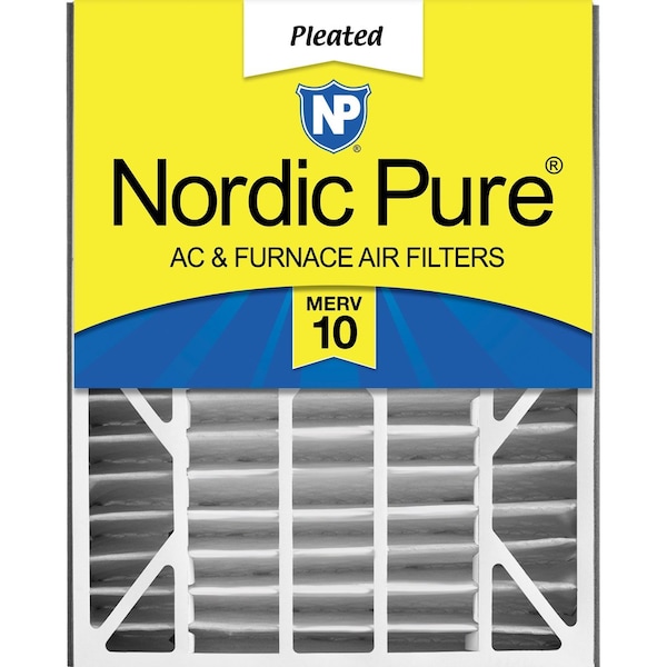 Nordic Pure 20x25x5 Pleated Air Filter, High Capacity, Electrostatically Charged Synthetic Media, MERV 10 20x25x5ABM10-1 - main