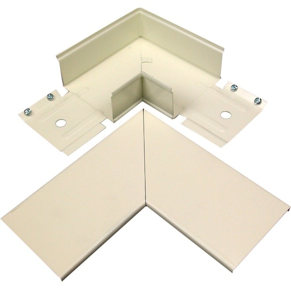 Legrand 90 Deg Flat Elbow Raceway, 3000 Series, 1 Channel, 2-3/4 in W, 1.47 in H, 6 in L, Gray G3011E - main
