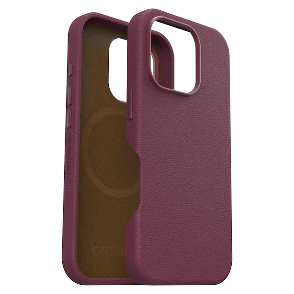 Otterbox Symmetry Cactus Leather Magsafe Case For Apple Iphone 16 Pro, Maroon Bells 77-96311 - main