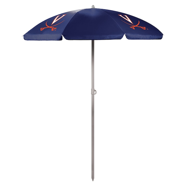 Picnic Time Family Of Brands NCAA Virginia Cavaliers Outdoor Canopy Sunshade Beach Umbrella 5.5' 822-00-138-594-0 - main