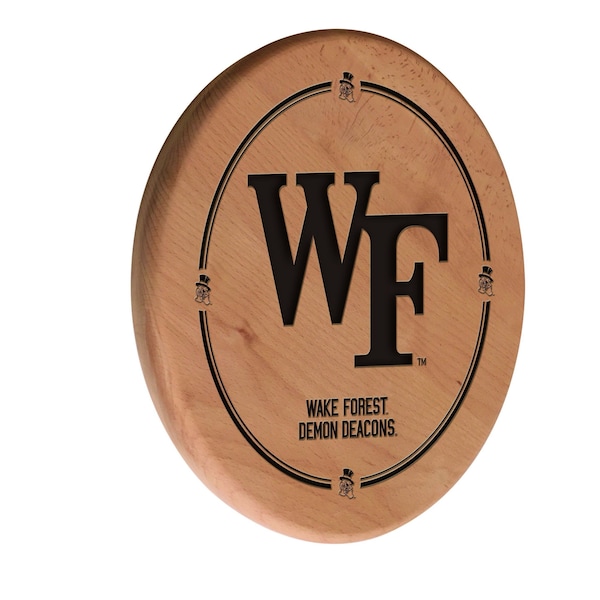 Holland Bar Stool Co Wake Forest University 13" Laser Engraved Solid Wood Sign WSgnLNatWakeFr - main