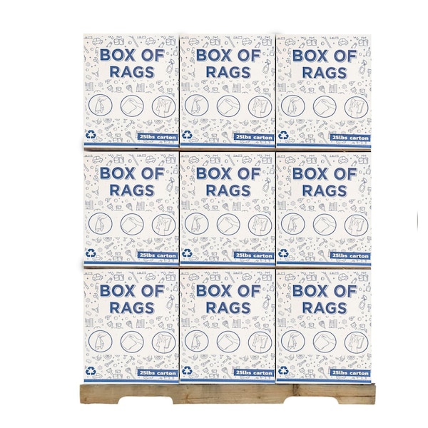 Supremeplus New Green Huck Towels Cleaning Rags, 25 lbs. Box SP-4101 - main