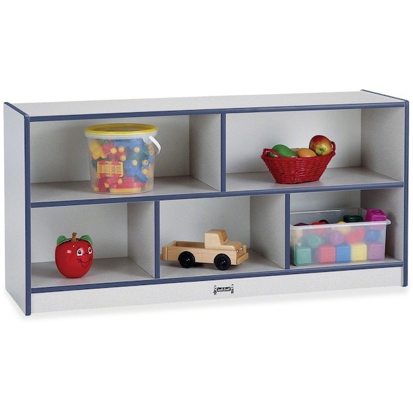 Jonti-Craft Rainbow Accents Low Single Mobile Storage Unit, Navy 0392JCWW112 - main